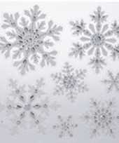 Kerst versiering raamstickers sneeuwvlok ijsster 31 x 39 cm
