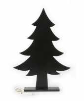 Kerst woonversiering houten kerstboom krijtbord 51 cm