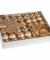 Kerstboom versiering set 33 delig classic gold