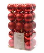 Kerstboomversiering rode ballen 6 cm 10082161