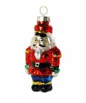 Kersthanger glazen soldaat 8 cm kerstboomversiering