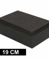 Kerstversiering kadodoosje cadeaudoosje zwart glitter 19 cm