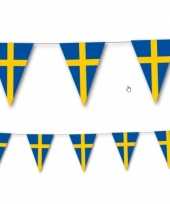 Landen thema versiering zweden vlaggenlijn 3 5 meter
