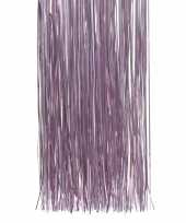 Lila paarse kerstversiering folie slierten 50 cm