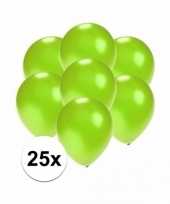 Mini metallic groene versiering ballonnen 25 stuks