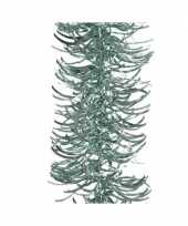 Mintgroene golf kerstslinger 10 cm breed x 270 cm versiering
