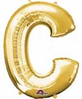 Naam versiering gouden letter ballon c