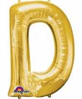 Naam versiering gouden letter ballon d