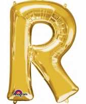 Naam versiering gouden letter ballon r