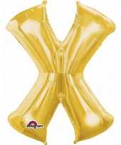 Naam versiering gouden letter ballon x