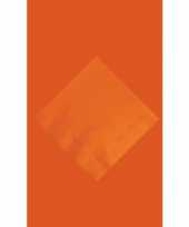Oranje tafelversiering set tafelkleed en 20 servetten