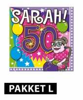 Sarah 50 jaar leeftijd themafeest pakket l versiering versiering