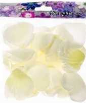 Valentijn 108x witte strooi rozenblaadjes versiering
