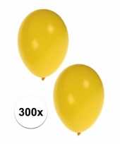 Versiering ballonnen geel 300 stuks