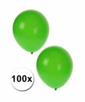 Versiering ballonnen groen 100 st