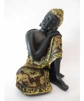 Versiering boeddha beeldje 19 cm