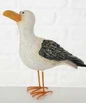 Versiering dieren beeld meeuw vogel 15 cm