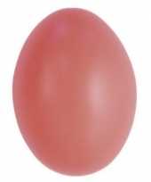 Versiering eieren roze 6 cm 25 stuks