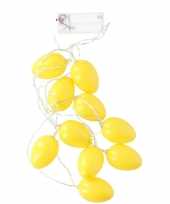 Versiering led verlichting gele paaseieren 192 cm