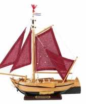 Versiering miniatuur model hollandse vissersboot 34 cm