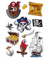 Versiering piraat stickers