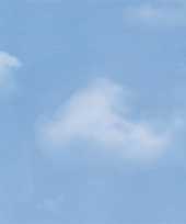 Versiering plakfolie blauwe lucht met wolken 45 cm x 2 meter zelfklevend