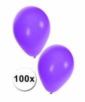 Versierings ballonnen paars 100 st