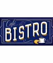 Wandversiering cafe bistro 25 x 50 cm