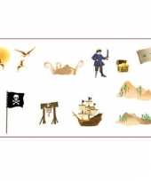 Wandversiering scene setter piraten stickers