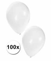 Witte bruiloft huwelijks ballonnen versiering 100 stuks