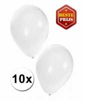 Witte versiering ballonnen 10 stuks