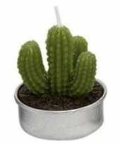 Woonversiering cactus kaarsje groen type 2